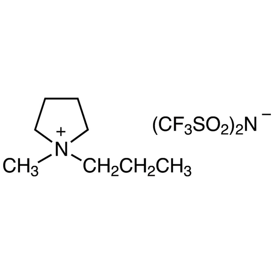 1-Methyl-1-propylpyrrolidinium Bis(trifluoromethanesulfonyl)imide >98.0%(T) - CAS 223437-05-6