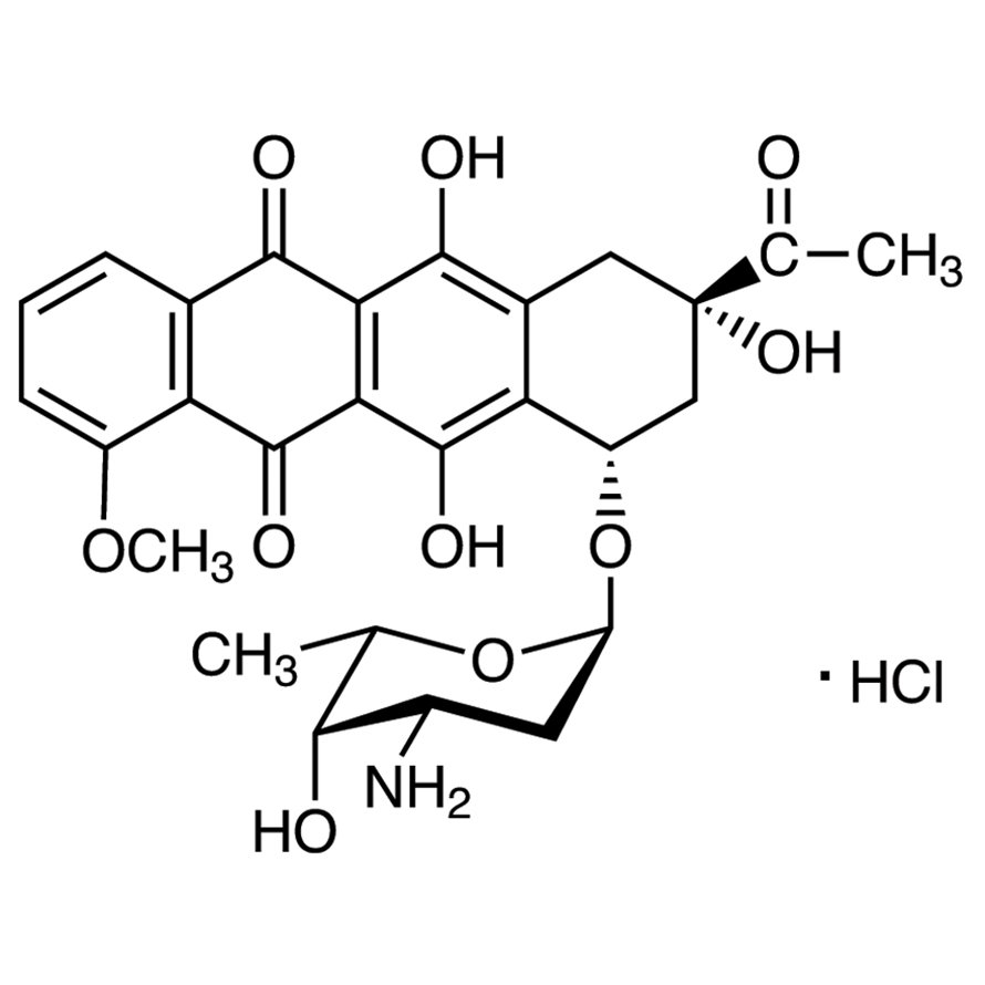 Daunorubicin Hydrochloride >98.0%(N) - CAS 23541-50-6