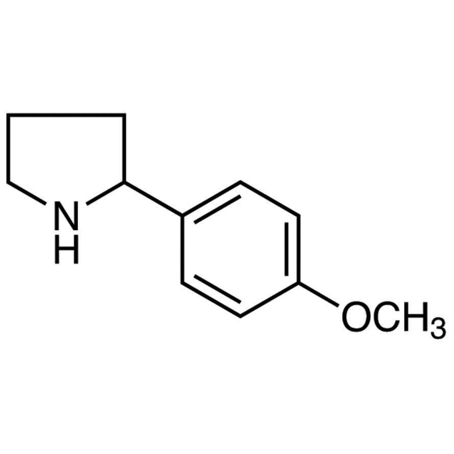 2-(4-Methoxyphenyl)pyrrolidine >98.0%(T) - CAS 74190-66-2