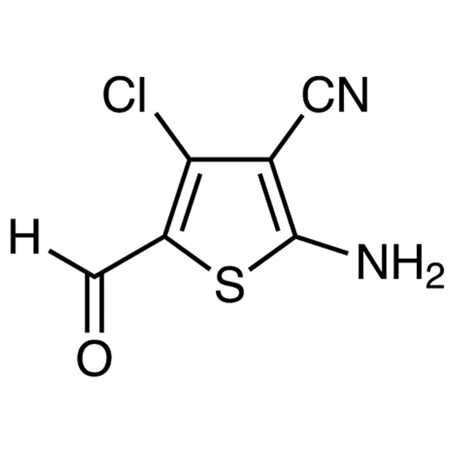 2-Amino-4-chloro-5-formyl-3-thiophenecarbonitrile >98.0%(GC) - CAS 104366-23-6