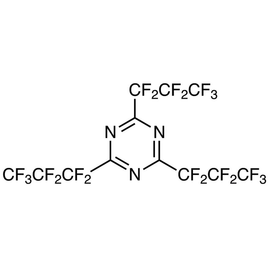 2,4,6-Tris(heptafluoropropyl)-1,3,5-triazine >98.0%(GC) - CAS 915-76-4