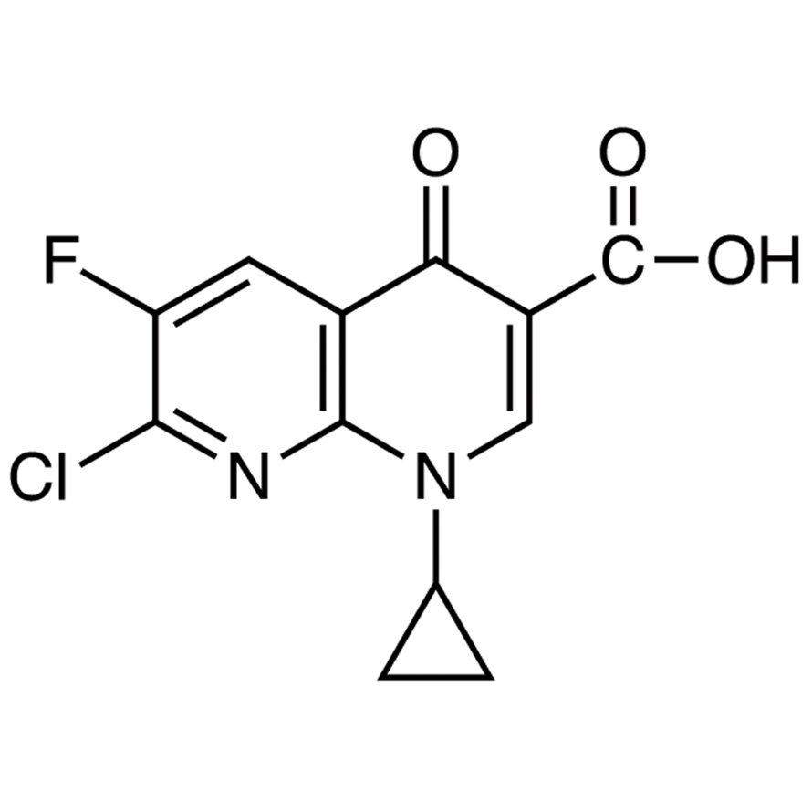 7-Chloro-1-cyclopropyl-6-fluoro-1,4-dihydro-4-oxo-1,8-naphthyridine-3-carboxylic Acid >98.0%(T)(HPLC) - CAS 100361-18-0
