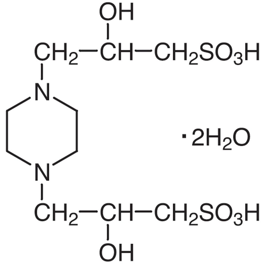 Piperazine-1,4-bis(2-hydroxypropanesulfonic Acid) Dihydrate [Good's buffer component for biological research]  - CAS 68189-43-5