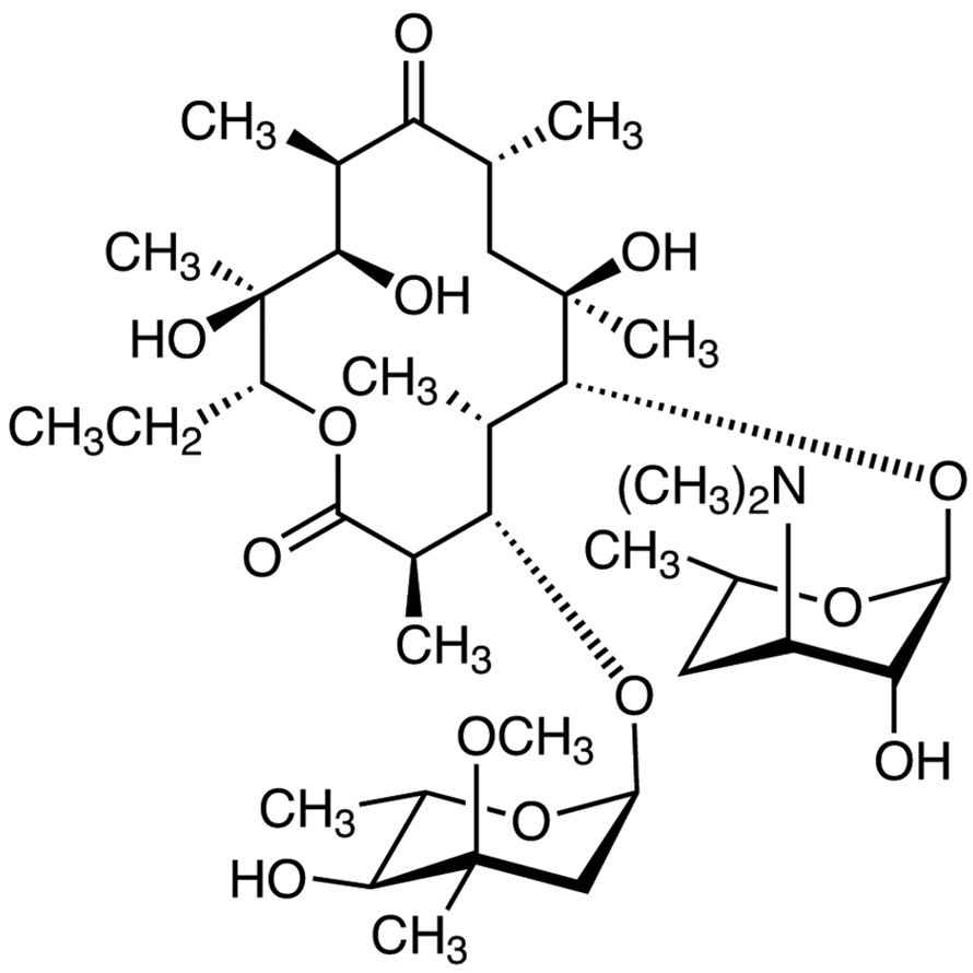 Erythromycin >98.0%(T) - CAS 114-07-8