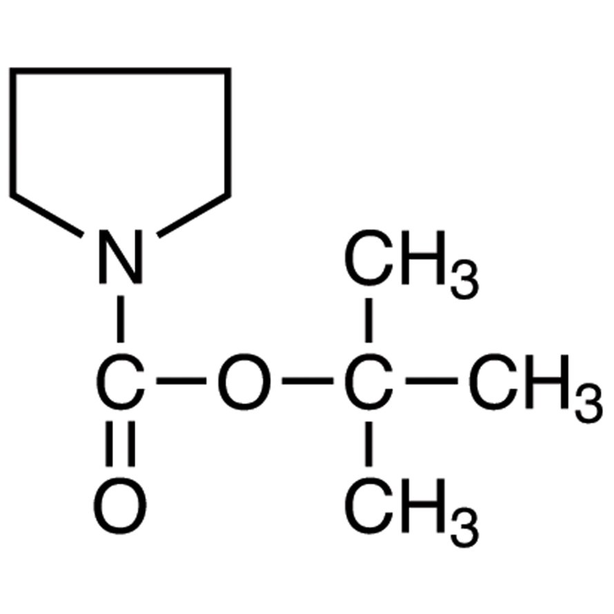 1-tert-Butoxycarbonylpyrrolidine >98.0%(GC) - CAS 86953-79-9