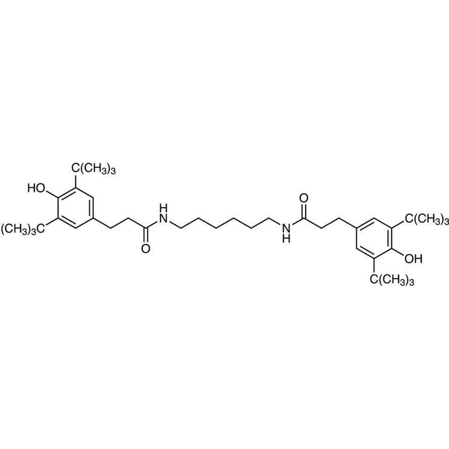 N,N'-(Hexane-1,6-diyl)bis[3-(3,5-di-tert-butyl-4-hydroxyphenyl)propanamide] >98.0%(HPLC)(N) - CAS 23128-74-7