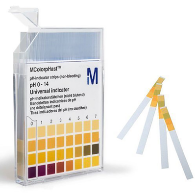 Merck 109535 Ph-İndicator Strips Non-Bleeding Ph 0 - 14 Universal İndicator Ph 0 - 1 - 2 - 3 - 4 - 5 - 6 - 7 - 8 - 9 - 10 - 11 - 12 - 13 -