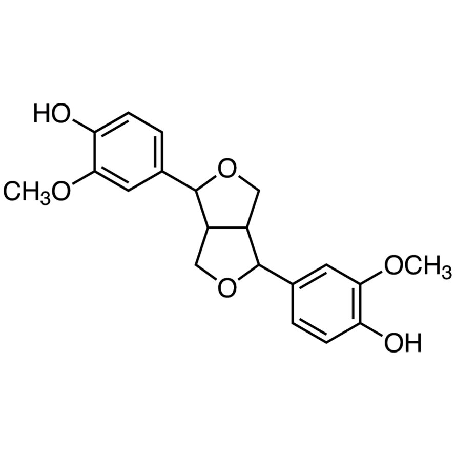 4,4'-[Hexahydrofuro[3,4-c]furan-1,4-diyl]bis(2-methoxyphenol) >97.0%(GC) - CAS 7452-03-1