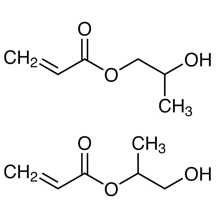 Hydroxypropyl Acrylate (mixture of 2-Hydroxypropyl and 2-Hydroxy-1-methylethyl Acrylate) (stabilized with MEHQ) >90.0%(GC) - CAS 25584-83-2