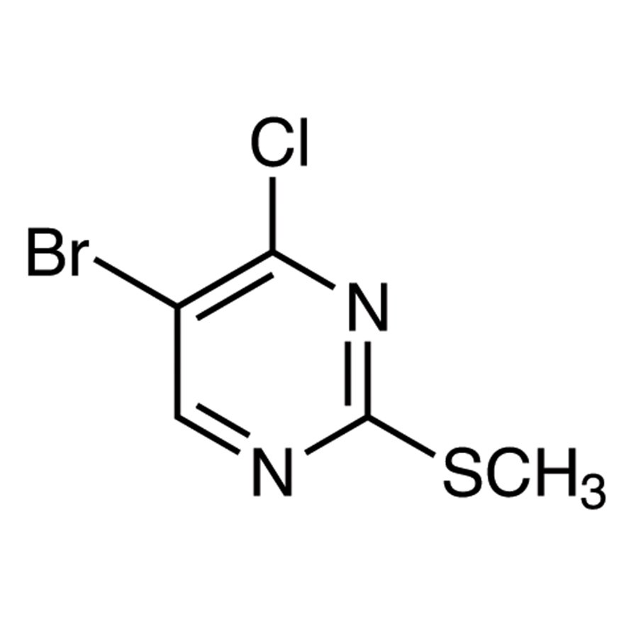 5-Bromo-4-chloro-2-(methylthio)pyrimidine >98.0%(GC) - CAS 63810-78-6